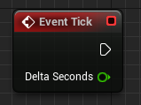 Event Tick blueprint node