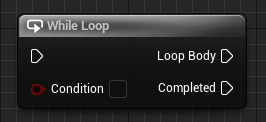 While Loop blueprint node