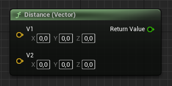 Distance (Vector) blueprint node