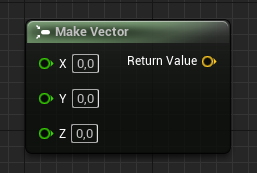 Make Vector blueprint node