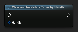 Clear and Invalidate Timer by Handle blueprint node