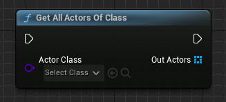 Get All Actors Of Class blueprint node