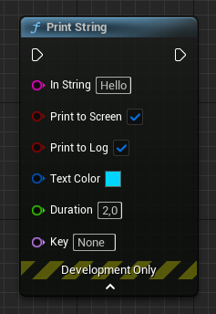 Print String blueprint node
